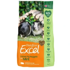 Online Excel Guinea Pig 3 kg - Højt fiberindhold med mint og C-vitamin Foder & Snack Til Gnavere & Kanin