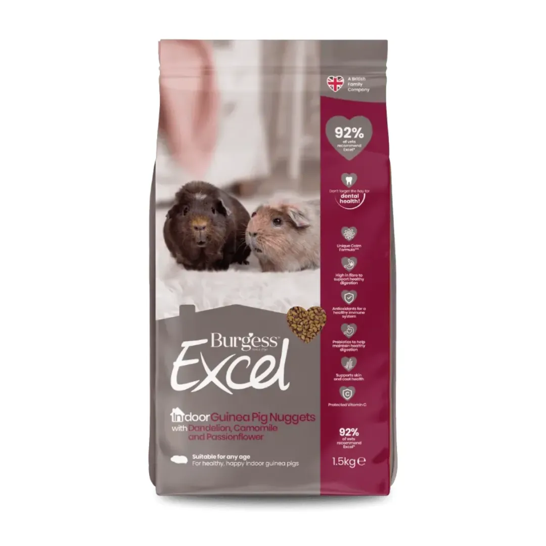 Excel Indoor Guinea Pig 1,5 kg - målrettet foder til inde marsvin Foder & Snack Til Gnavere & Kanin