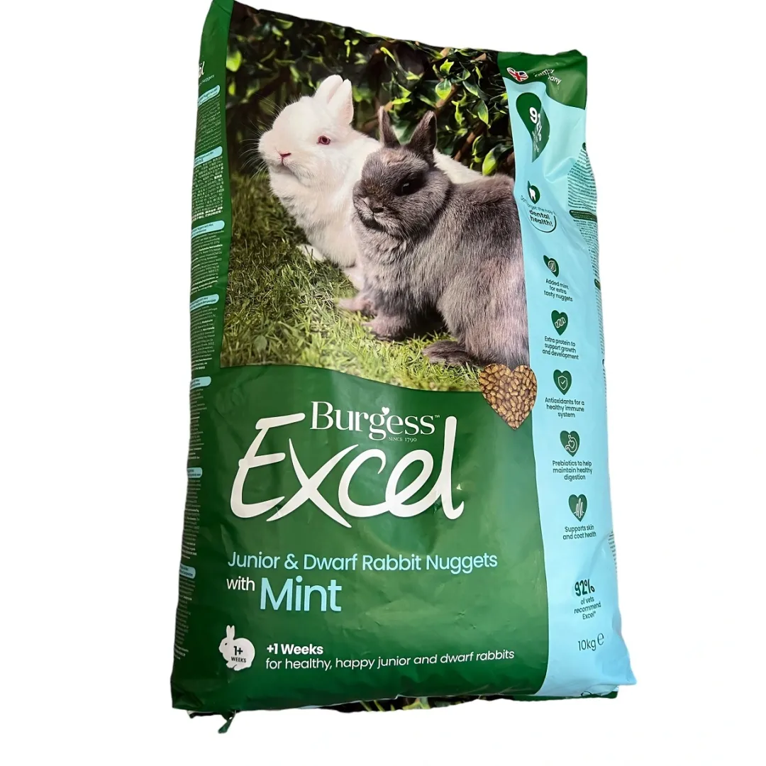 Discount Excel Junior & Dværg Kanin Mint 10 kg - unge kaniner Foder & Snack Til Gnavere & Kanin