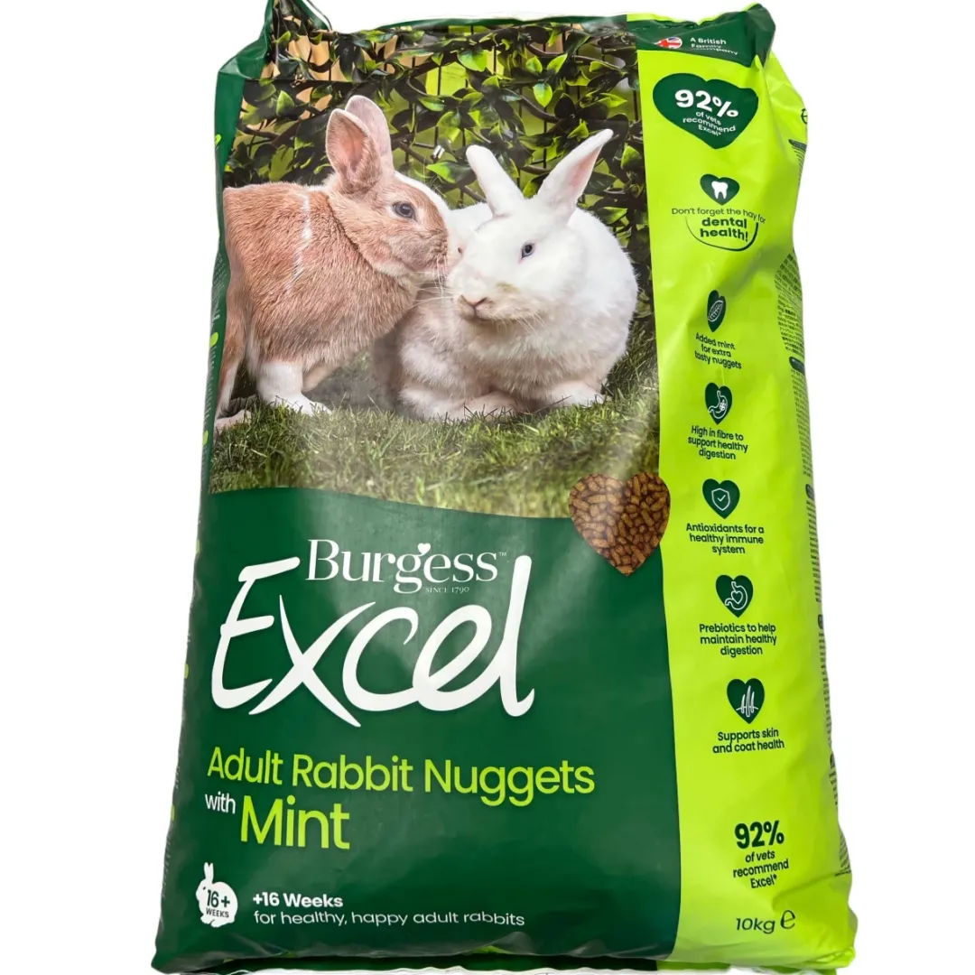 Outlet Excel Kaninfoder Mint 10 kg - voksen kanin Foder & Snack Til Gnavere & Kanin