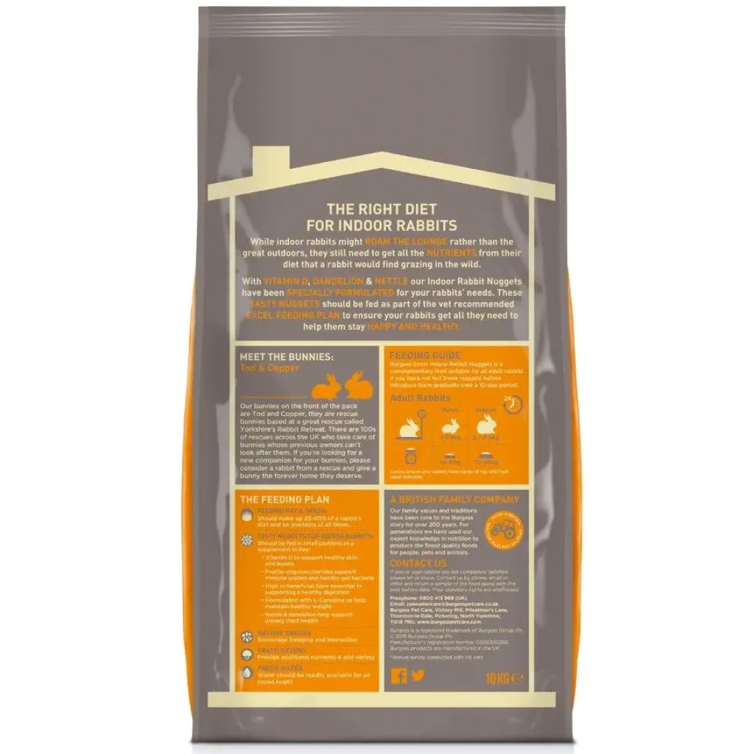 Best Excel Kanin Indoor 10 kg - fuldfoder til indendørs kaniner Foder & Snack Til Gnavere & Kanin