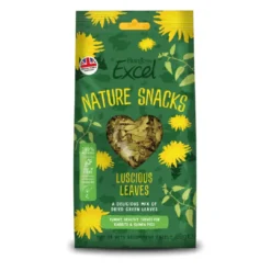 Sale Excel Luscious Leaves 60 g - Grønne blade til naturlig fouragering Foder & Snack Til Gnavere & Kanin