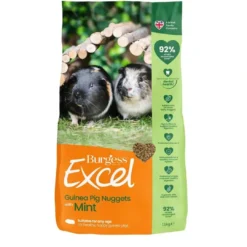 Sale Excel Marsvinefoder 1,5 kg - Mint og C Vitamin Foder & Snack Til Gnavere & Kanin