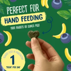 Excel Natures Snack Herby Hearts 60 g - Bagte urtesnacks til håndfodring Foder & Snack Til Gnavere & Kanin