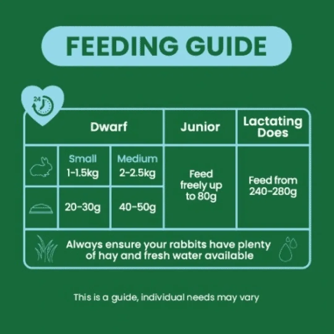 Clearance Excel Rabbit Junior & Dwarf 3 kg - Sund vækst og trivsel Foder & Snack Til Gnavere & Kanin