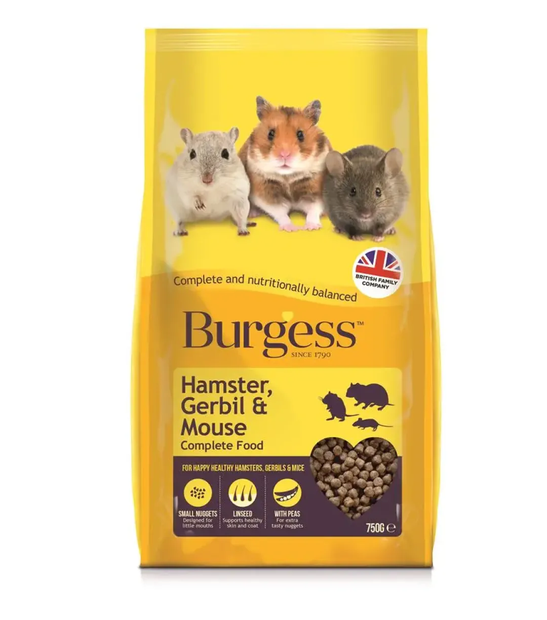 Hamster Gerbil & Mus 750 g - fuldfoder til små gnavere Foder & Snack Til Gnavere & Kanin