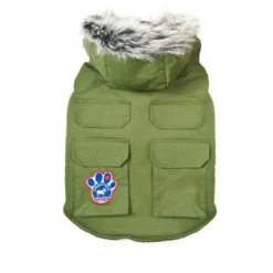 Hot Canada Pooch Everest Explorer hundejakke Militærgrøn 50 cm nr 20 Hundetøj Til Hvalpe - Varme Dækkener Og Sko Til Trygge Gåture|Hundetøj Til Alle Hunde Med Varme Dækkener Og Sko