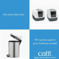New Magic Blue Refill 6 stk Kattetoiletter Og Kattegrus|Killingetoilet Og Grus Til Killinger - Nem Renlighed Fra Start