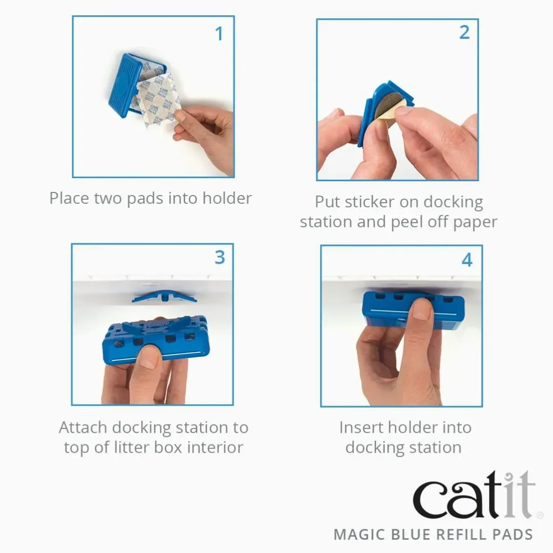 New Magic Blue Refill 6 stk Kattetoiletter Og Kattegrus|Killingetoilet Og Grus Til Killinger - Nem Renlighed Fra Start