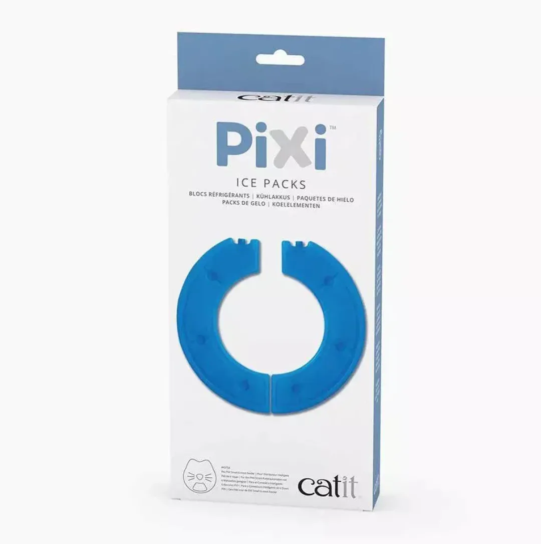 Outlet Pixi Ice Pack sæt med 2 stk. til PIXI Smart Foderautomat Mad- Og Vandskåle Til Katte