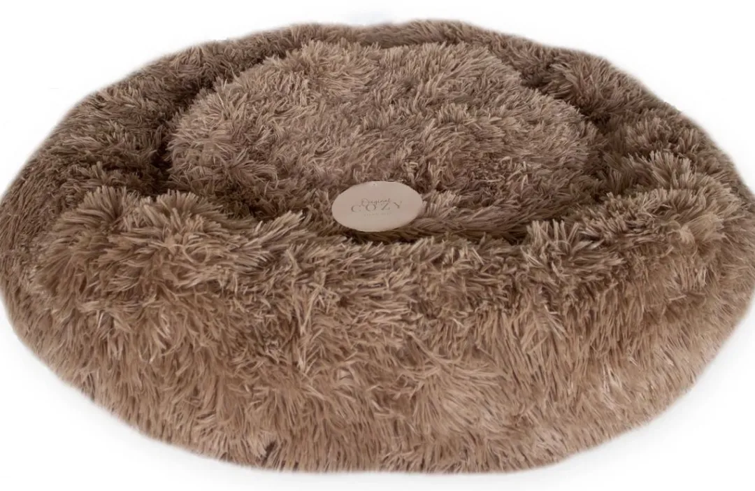 Best COZY Original Basic donut hundeseng 110 cm i kaffe Hundesenge Og Kurve Til Hunde - Bløde Og Komfortable|Sovepladser Til Hvalpe - Hundesenge, Kølemåtter Og Trygge Hvilesteder
