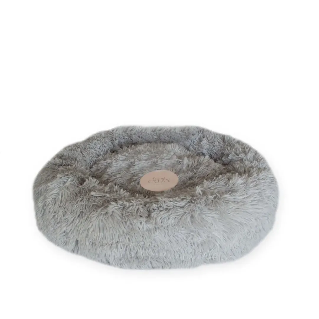 COZY Original Basic donut hundeseng 90 cm i dark grey Hundesenge Og Kurve Til Hunde - Bløde Og Komfortable|Sovepladser Til Hvalpe - Hundesenge, Kølemåtter Og Trygge Hvilesteder