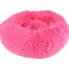 Outlet Cushion Krems fluffy rund hundeseng small Pink Killingesenge Og Afslapningspladser - Trygge Hvilepladser Til Små Katte|Hundesenge Og Kurve Til Hunde - Bløde Og Komfortable