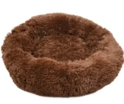 Online Cushion Krems fluffy rund hundeseng small mørkebrun Killingesenge Og Afslapningspladser - Trygge Hvilepladser Til Små Katte|Hundesenge Og Kurve Til Hunde - Bløde Og Komfortable