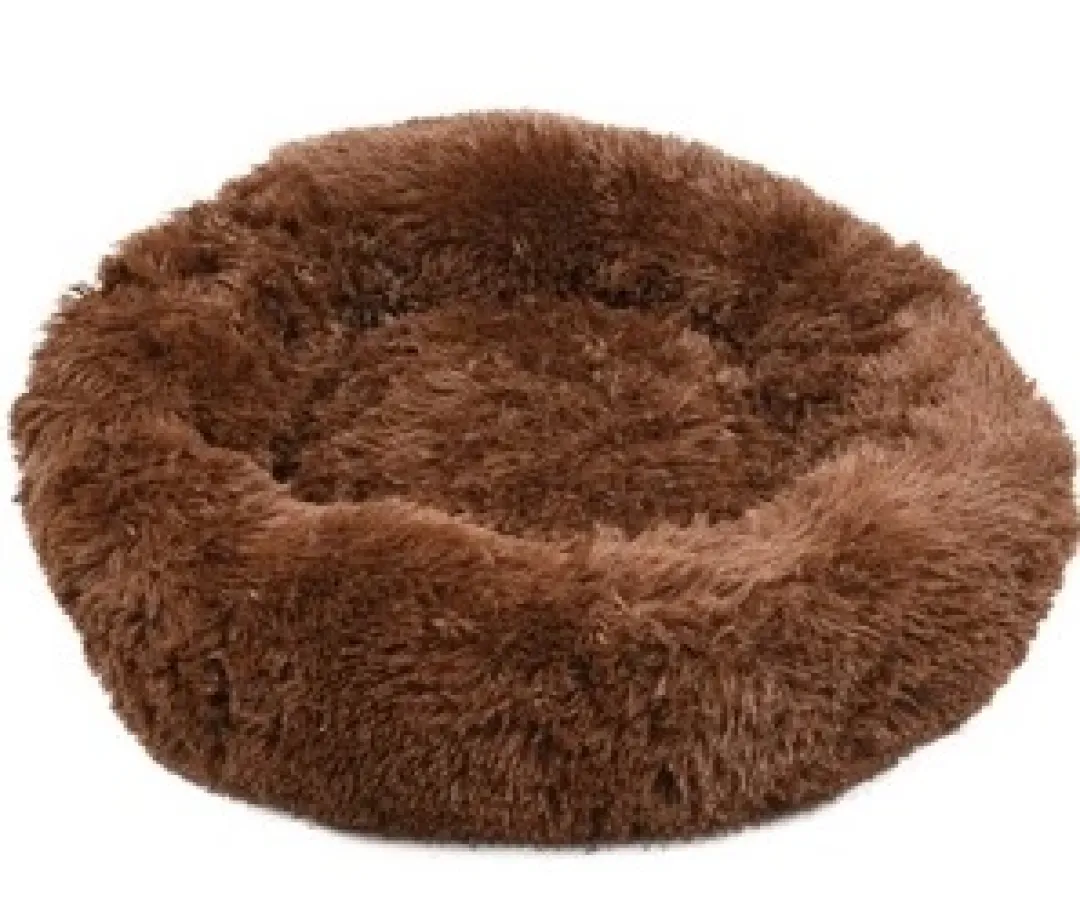 Online Cushion Krems fluffy rund hundeseng small mørkebrun Killingesenge Og Afslapningspladser - Trygge Hvilepladser Til Små Katte|Hundesenge Og Kurve Til Hunde - Bløde Og Komfortable