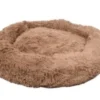 Outlet Cushion Krems fluffy rund hundeseng medium khaki Hundesenge Og Kurve Til Hunde - Bløde Og Komfortable|Sovepladser Til Hvalpe - Hundesenge, Kølemåtter Og Trygge Hvilesteder
