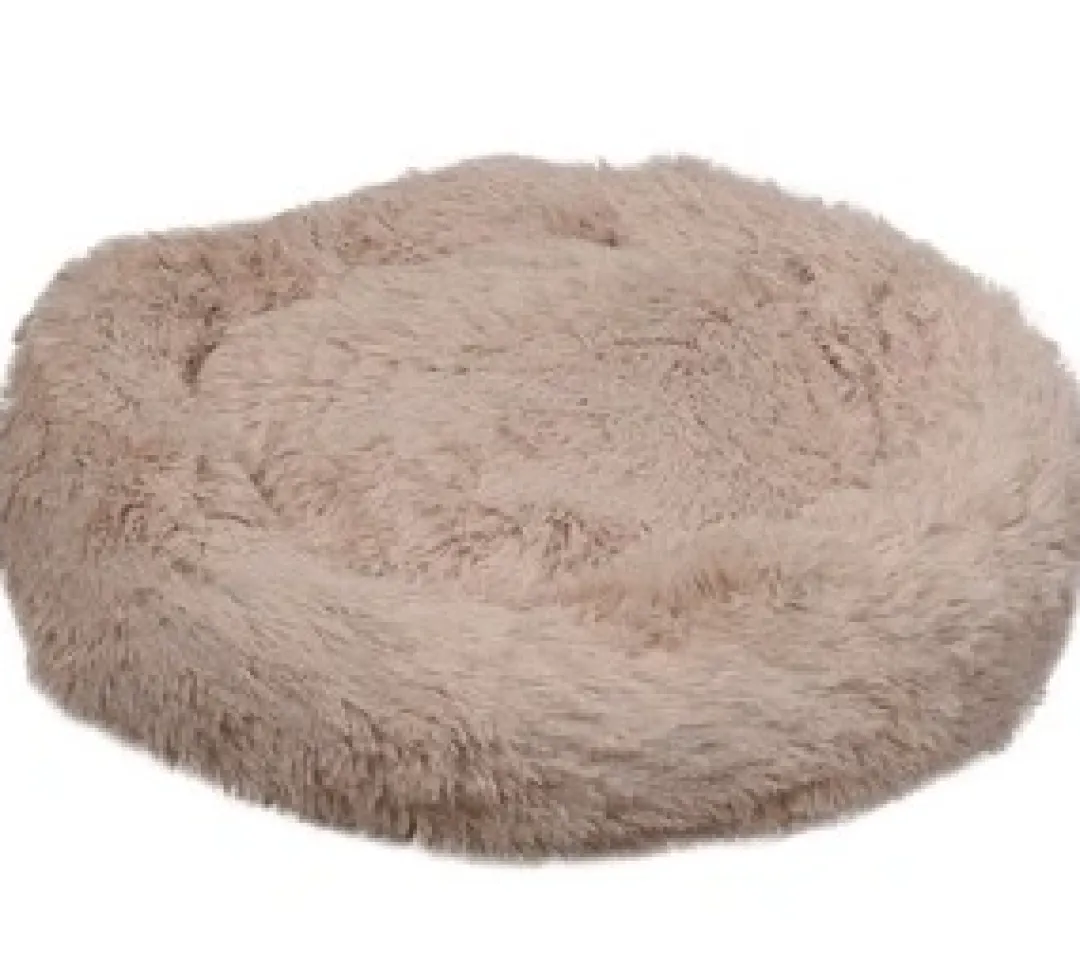 Sale Cushion Krems fluffy rund hundeseng medium beige Hundesenge Og Kurve Til Hunde - Bløde Og Komfortable|Sovepladser Til Hvalpe - Hundesenge, Kølemåtter Og Trygge Hvilesteder