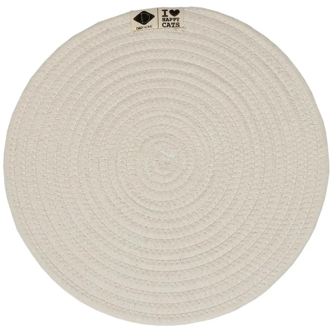 Discount D&D CAT Dækkeserviet JILL Ø30 cm Beige Mad- Og Vandskåle Til Katte