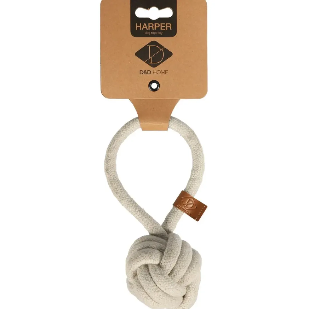 Sale D&D Home Harper Ball L 27 cm Natur Knudereb 15 mm - hundelegetøj Hundelegetøj Til Alle Hunde Leg Og Aktivering Året Rundt|Legetøj Til Hvalpe - Sjov Leg, Aktivering Og Tryghed Fra Første Dag