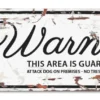 New D&D WARNING SIGN Mini Chihuahua Hvid Tilbehør Til Hund - Alt Til En Glad Og Tryg Hverdag For Din Bedste Ven
