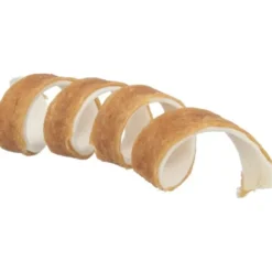 New Denta Fun Ande tygge spiral 12 cm - lækker tyggeben med and Snacks Til Hvalpe - Lækre Godbidder Til Træning Og Forkælelse|Hundeguf Og Tyggeben Til Hunde