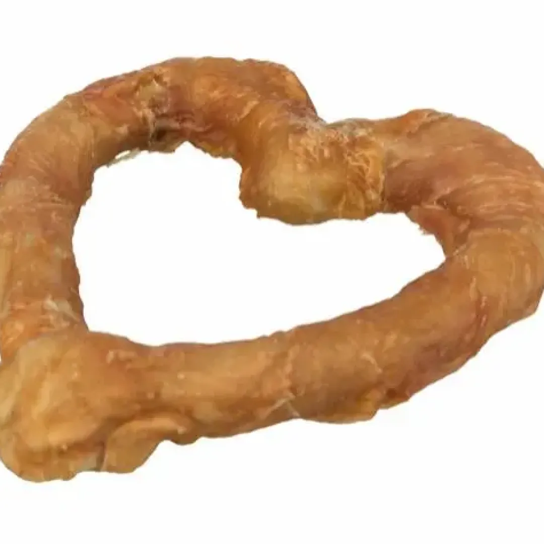 Best Denta Fun Hjerte med kylling 125 g - stor hundesnack Snacks Til Hvalpe - Lækre Godbidder Til Træning Og Forkælelse|Hundeguf Og Tyggeben Til Hunde