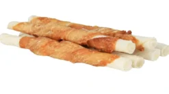 Best Denta Fun Kyllinge Tyggerulle 17 cm - naturligt tyggeben til hunde Snacks Til Hvalpe - Lækre Godbidder Til Træning Og Forkælelse|Hundeguf Og Tyggeben Til Hunde