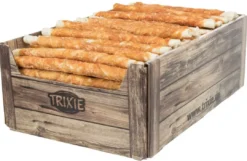 Best Denta Fun Kyllinge Tyggerulle 17 cm - naturligt tyggeben til hunde Snacks Til Hvalpe - Lækre Godbidder Til Træning Og Forkælelse|Hundeguf Og Tyggeben Til Hunde