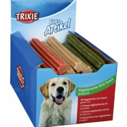 Clearance Denta Fun Ris Tyggeben til hunde 23 cm (vegetabilsk) - ekstra lange tyggepinde Snacks Til Hvalpe - Lækre Godbidder Til Træning Og Forkælelse|Hundeguf Og Tyggeben Til Hunde