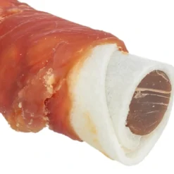 Best Denta Fun Tyggerulle med and og kyllingelever 17 cm - lækker hundesnack Snacks Til Hvalpe - Lækre Godbidder Til Træning Og Forkælelse|Hundeguf Og Tyggeben Til Hunde
