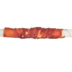 Best Denta Fun Tyggerulle med and og kyllingelever 17 cm - lækker hundesnack Snacks Til Hvalpe - Lækre Godbidder Til Træning Og Forkælelse|Hundeguf Og Tyggeben Til Hunde