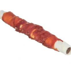 Best Denta Fun Tyggerulle med and og kyllingelever 17 cm - lækker hundesnack Snacks Til Hvalpe - Lækre Godbidder Til Træning Og Forkælelse|Hundeguf Og Tyggeben Til Hunde