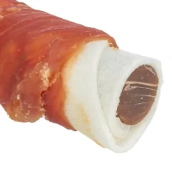Denta Fun Tyggerulle med and og kyllingelever 28 cm - lækker hundesnack Snacks Til Hvalpe - Lækre Godbidder Til Træning Og Forkælelse|Hundeguf Og Tyggeben Til Hunde