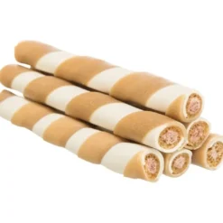 Discount Denta Fun Tyggerulle med Kyllingefyld 10 cm - tyggeglæde til hunde Snacks Til Hvalpe - Lækre Godbidder Til Træning Og Forkælelse|Hundeguf Og Tyggeben Til Hunde