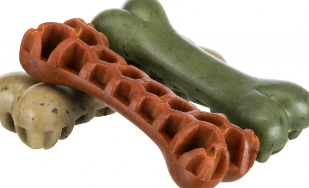 Sale Denta Fun Veggie Tyggeknogle med tang 8,5 cm (vegetabilsk) - 100 % vegansk hundesnack Snacks Til Hvalpe - Lækre Godbidder Til Træning Og Forkælelse|Hundeguf Og Tyggeben Til Hunde