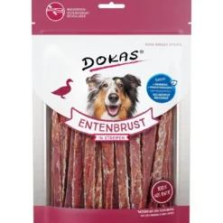 Best Dokas Andebryststrimler 250 g - velsmagende hundesnacks Snacks Til Hvalpe - Lækre Godbidder Til Træning Og Forkælelse|Hundeguf Og Tyggeben Til Hunde