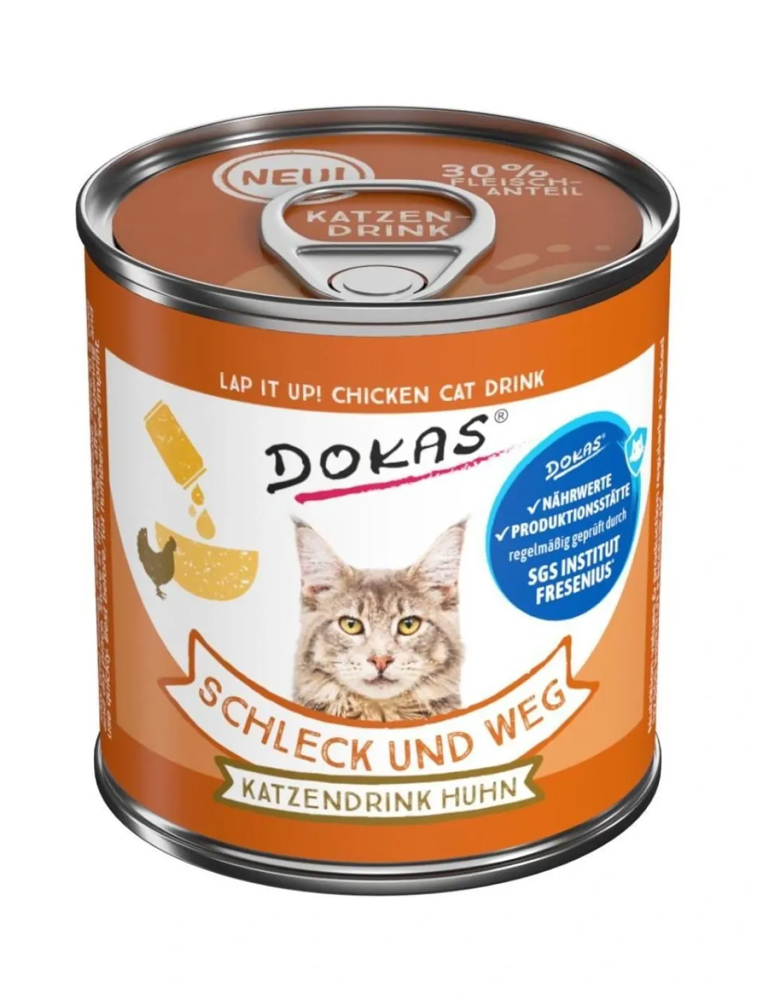 Outlet Dokas Drik til katte m. kylling 100gr Kattefoder & Snacks