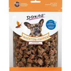 Online Dokas Insektgodbidder og gulerod 100 g - klimavenlige hundesnacks Snacks Til Hvalpe - Lækre Godbidder Til Træning Og Forkælelse|Hundeguf Og Tyggeben Til Hunde