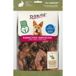 Outlet Dokas Kaninindmad 100 g - eksklusive indmadssnacks Snacks Til Hvalpe - Lækre Godbidder Til Træning Og Forkælelse|Hundeguf Og Tyggeben Til Hunde