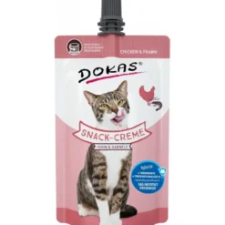 Best Dokas Kat Snack-creme med kylling og rejer 90 Gram Kattefoder & Snacks|Killingesnacks - Sunde Godbidder Til Killinger