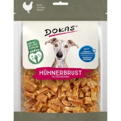 Clearance Dokas Kyllingebryststykker 170 g - rene godbidder Snacks Til Hvalpe - Lækre Godbidder Til Træning Og Forkælelse|Hundeguf Og Tyggeben Til Hunde