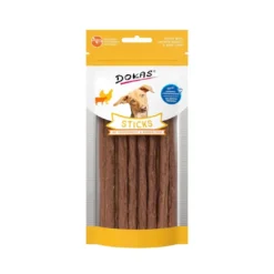 Online Dokas Sticks med Kylling og Okselever 60 g - kornfri naturlige hundesnacks Hundeguf Og Tyggeben Til Hunde
