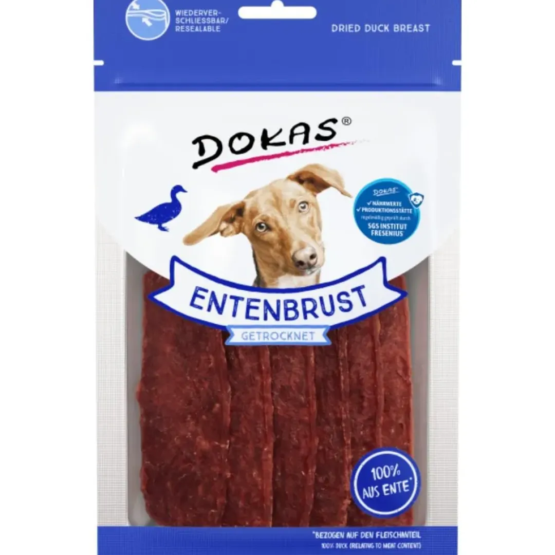 Online Dokas Tørrede andebrystskiver 70 g - naturlige hundesnacks Snacks Til Hvalpe - Lækre Godbidder Til Træning Og Forkælelse|Hundeguf Og Tyggeben Til Hunde