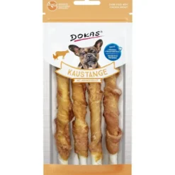 Hot Dokas Tyggepind med kyllingebryst 50 g - naturlig tyggesnack til hunde Snacks Til Hvalpe - Lækre Godbidder Til Træning Og Forkælelse|Hundeguf Og Tyggeben Til Hunde