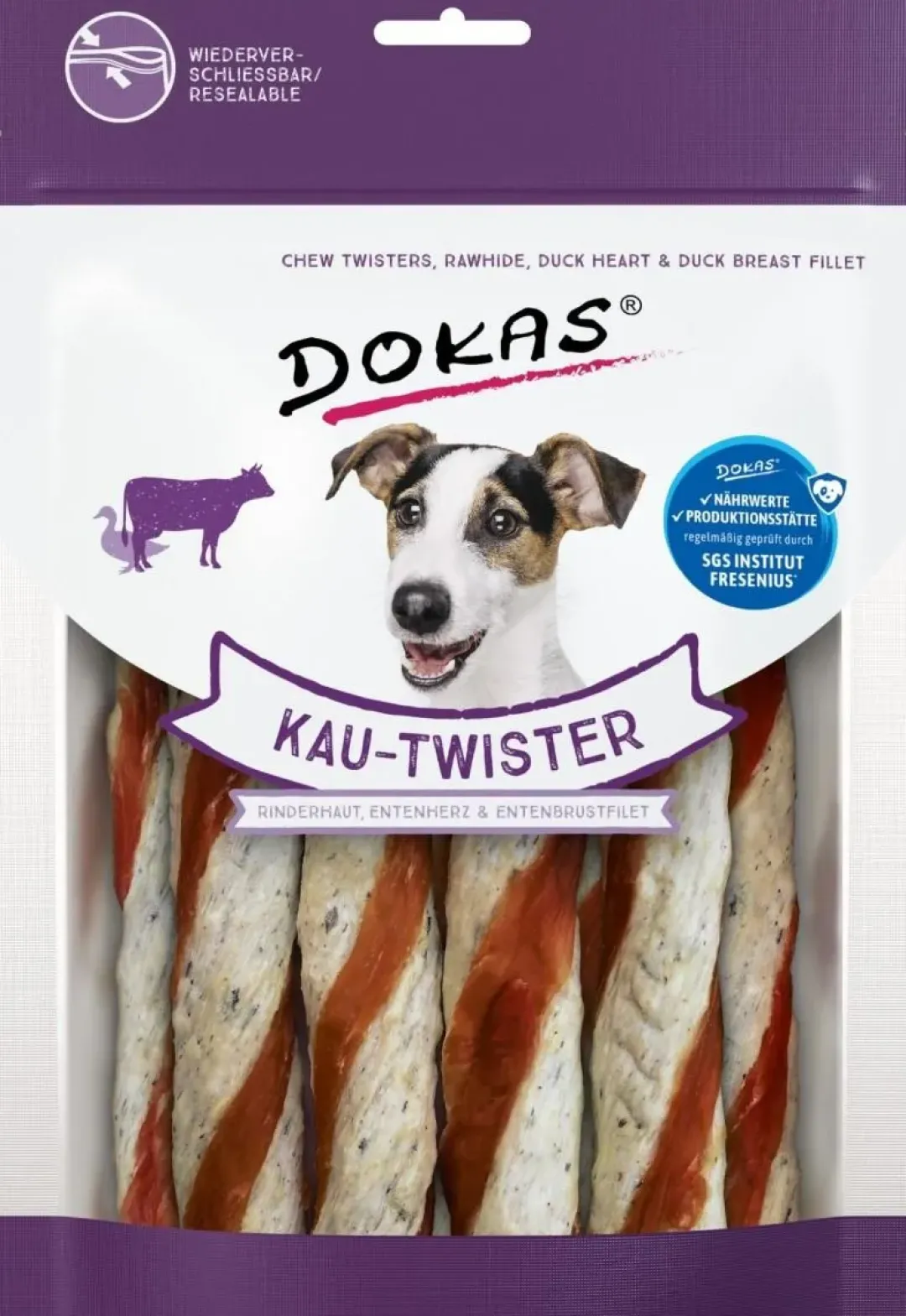 Online Dokas Tyggetwister ko og and 200 g - langvarig tyggehygge Snacks Til Hvalpe - Lækre Godbidder Til Træning Og Forkælelse|Hundeguf Og Tyggeben Til Hunde