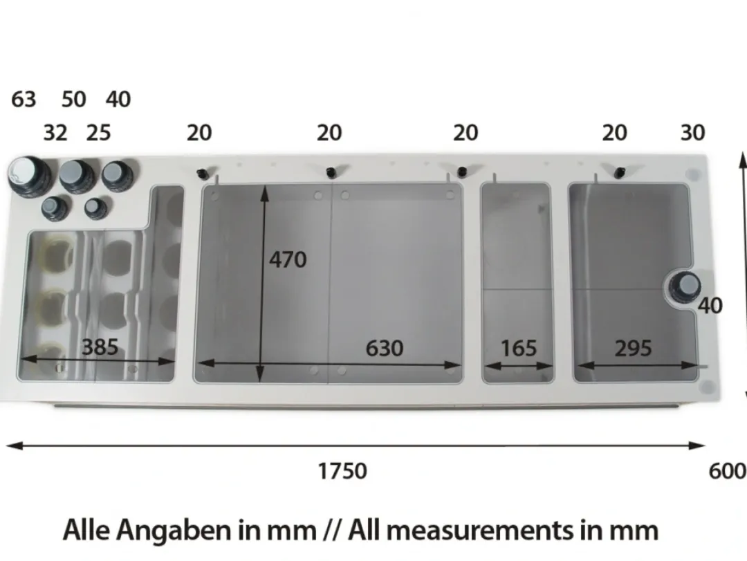 Best Dreambox Filtersump L 175x60x35 cm Akvarier Til Saltvandsfisk|Akvarier
