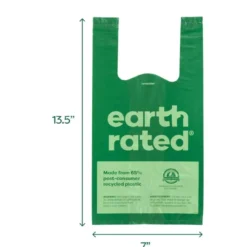 Hot Earth Rated Øko hømhømposer med håndtag 120 stk Hundetilbehør Til Hvalpe - Tryg Start I Hverdagen|Tilbehør Til Hund - Alt Til En Glad Og Tryg Hverdag For Din Bedste Ven