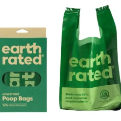 Hot Earth Rated Øko hømhømposer med håndtag 120 stk Hundetilbehør Til Hvalpe - Tryg Start I Hverdagen|Tilbehør Til Hund - Alt Til En Glad Og Tryg Hverdag For Din Bedste Ven