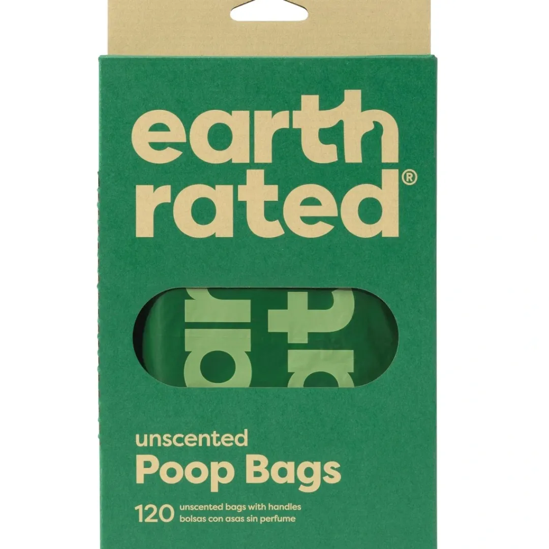 Hot Earth Rated Øko hømhømposer med håndtag 120 stk Hundetilbehør Til Hvalpe - Tryg Start I Hverdagen|Tilbehør Til Hund - Alt Til En Glad Og Tryg Hverdag For Din Bedste Ven