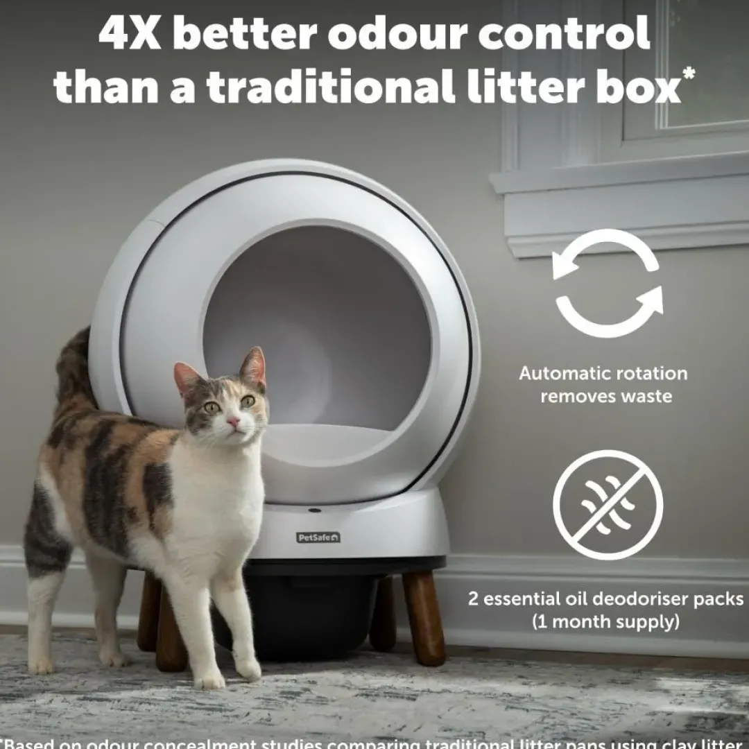 Ecom Smartspin Auto Litter Box Automatisk Kattetoilet ZAL10-17986 Kattetoiletter Og Kattegrus|Killingetoilet Og Grus Til Killinger - Nem Renlighed Fra Start
